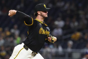 Sep 4, 2025; Pittsburgh, Pennsylvania, USA;  Pittsburgh Pirates starting pitcher Paul Skenes (30) pitches against the Los Angeles Dodgers during the sixth inning at PNC Park. Mandatory Credit: Charles LeClaire-Imagn Images